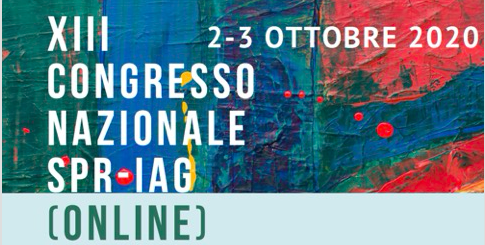 XIII Congresso Nazionale SPR-IAG “Per una ricerca in Psicoterapia basata sulla pratica clinica”. ONLINE  2-3 Ottobre 2020